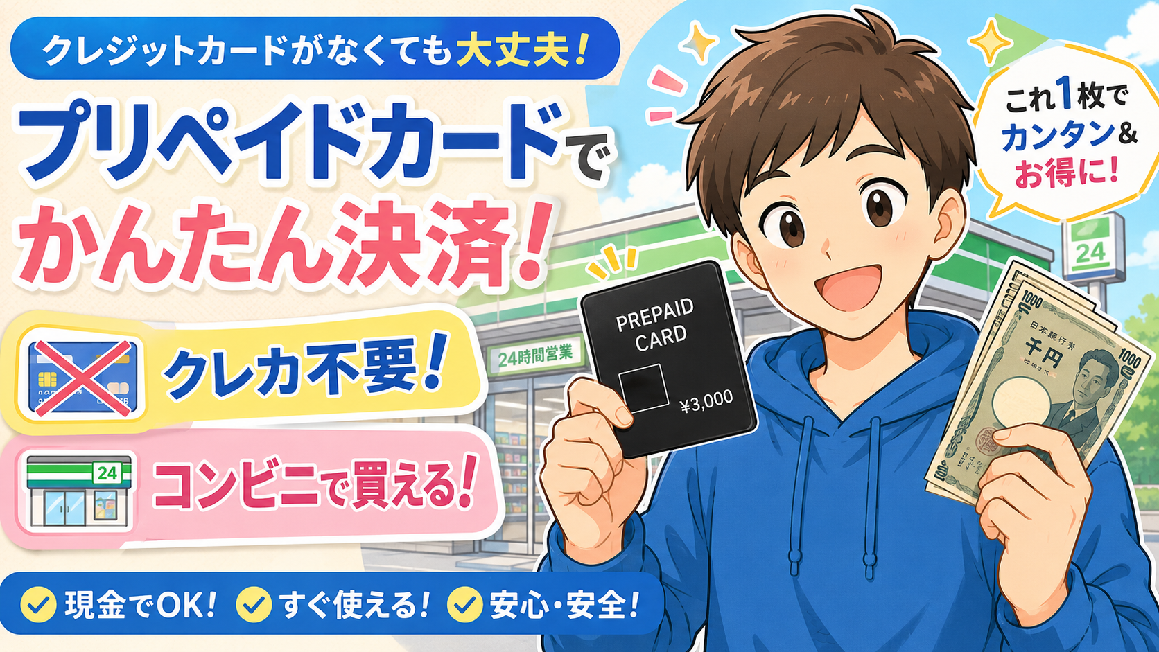 【クレカ不要】FANZAプリペイドカードのコンビニでの買い方・チャージ方法を徹底解説